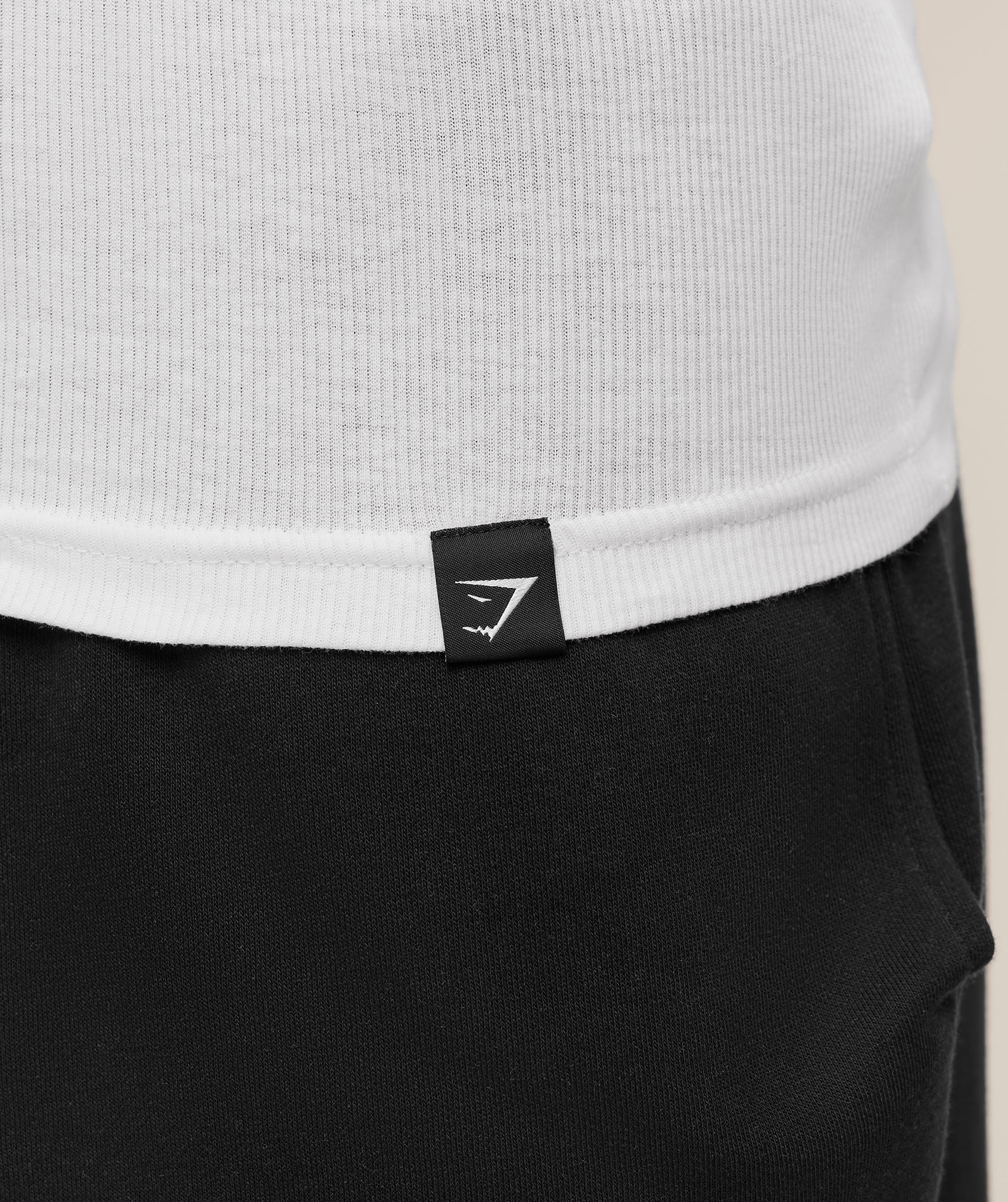 Gymshark Ribbed Long Sleeve T-Shirt - White