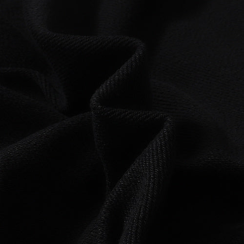 Black Letter‑Graphic Printed Oversized Pullover Hoodie