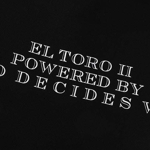 Black Scenery‑Print Long‑Sleeve Oversized Pullover Hoodie