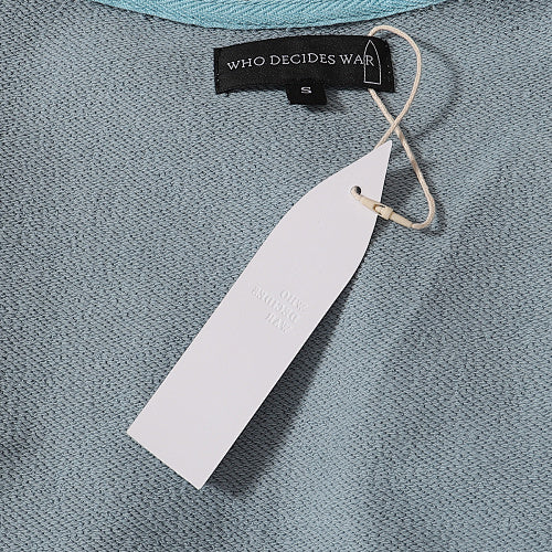 Blue Urban Print Loose‑Fit Sweatshirt